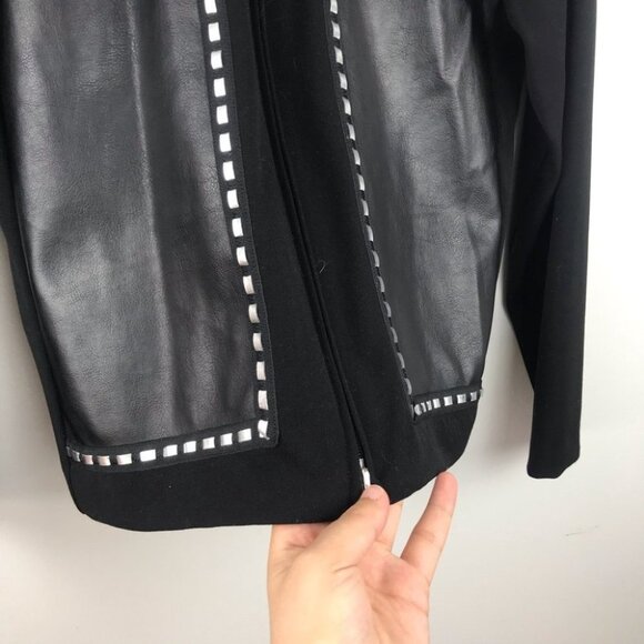 Vintage Selene black leather zip up jacket size M - Picture 7 of 11